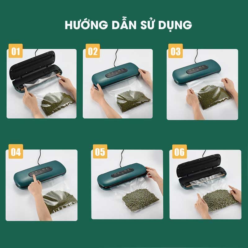 Máy hút chân không thực phẩm Vacuum Sealer Bảo Hành 6 Tháng