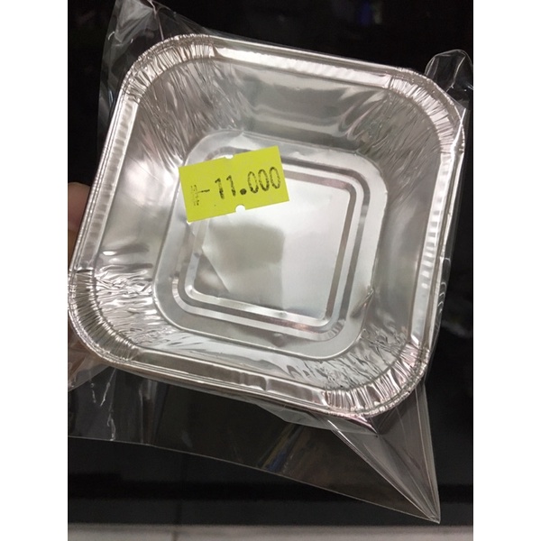 Set 10 Khay giấy bạc hình Vuông cao cấp