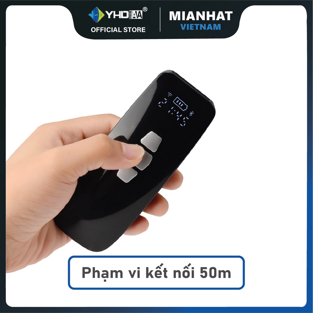 Máy quét mã vạch mini YHD 3200CB 1D, Đầu đọc Barcode cầm tay bỏ túi nhỏ gọn kết nối Bluetooth hoặc Không dây 2.4G