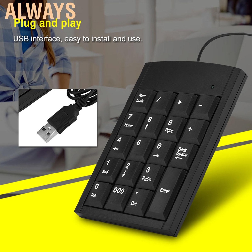 Bàn Phím Số Mini Kết Nối Usb Cho Laptop
