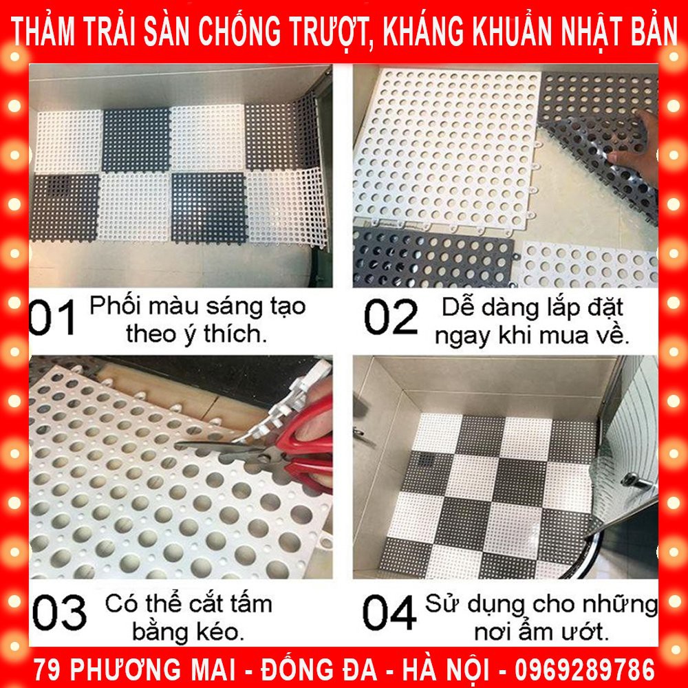 Tấm Thảm Nhựa Màu Sắc Trải Sàn Nhà Chống Trơn Trượt