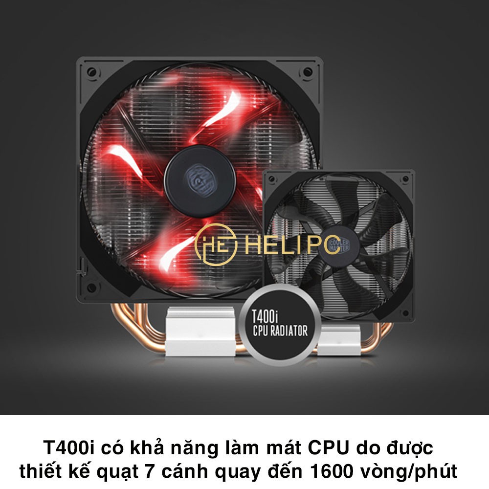 Quạt tản nhiệt CPU T400i chính hãng Cooler Master - Quạt fan CPU CoolerMaster