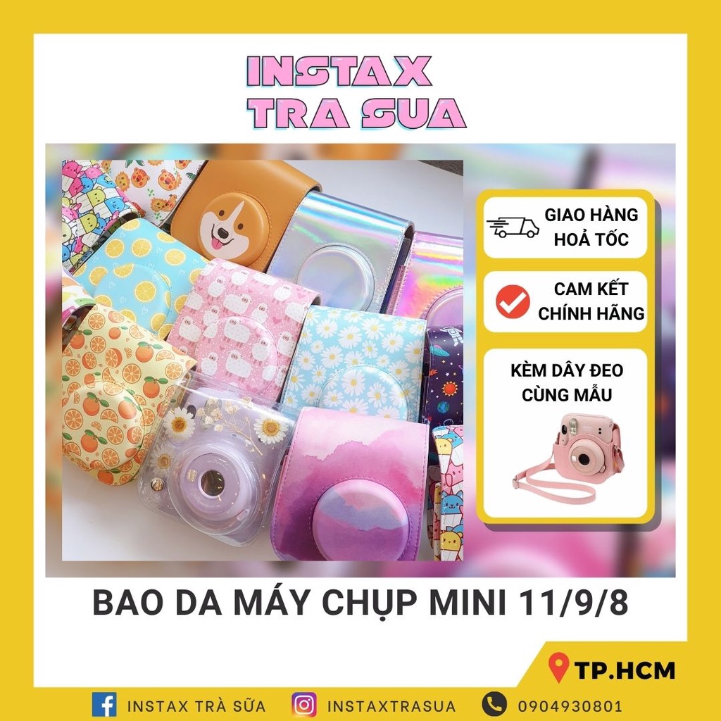 BAO DA MÁY CHỤP ẢNH LẤY LIỀN INSTAX MINI 11 - CARTOON