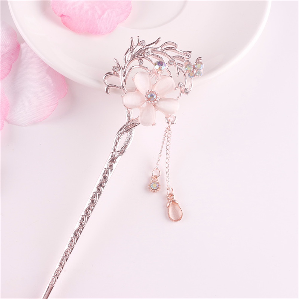 Trâm Cài Tóc Hình Hoa Phong Cách Dân Tộc Cổ Điển Thời Trang