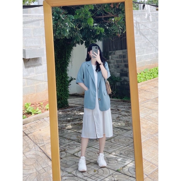 Áo Blazer Ngọt Ngào 2 Màu (Xả Kho Kèm Ảnh Thật 100%)