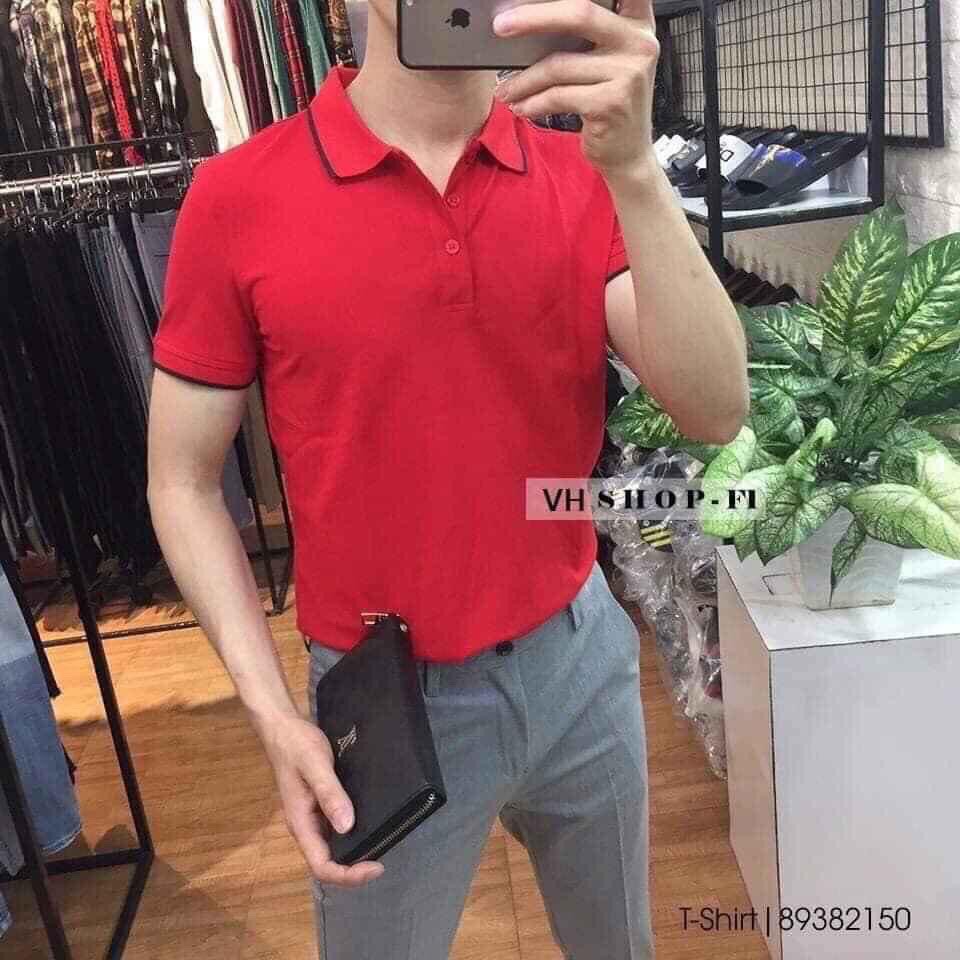 Áo polo cổ viền nam cao cấp  NPV, áo thun nam ngắn tay bo viền năng động, Kiểu dáng ôm slimfit | BigBuy360 - bigbuy360.vn