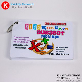 Flashcard tiếng Anh cho bé KatchUp - Môn học