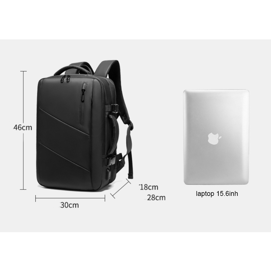 Balo nam thời trang đa năng mở rộng tiện ích cao cấp phong cách mới