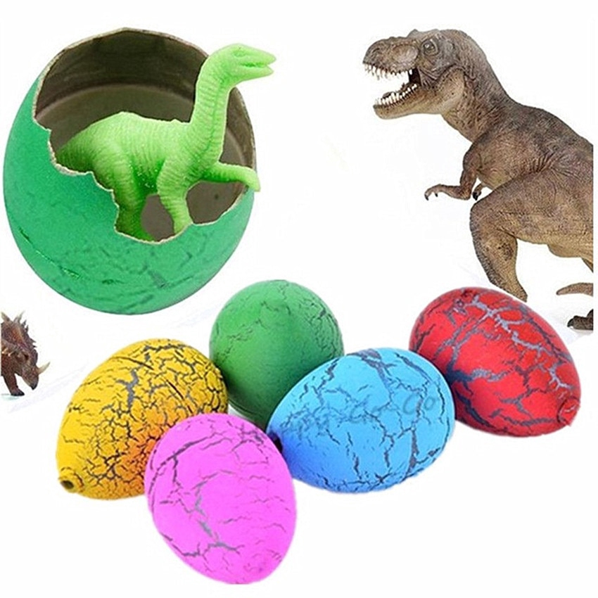 6Pcs Hatching Growing Dinosaur Eggs Add Water Growing Dinosaur Novelty Gag Toys For Child Kids Educational Toys Gifts