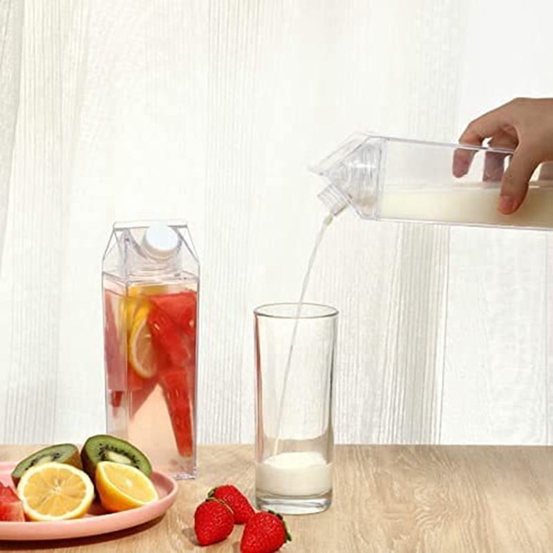 Set 2 Bình Nước Trong Suốt Bằng Nhựa Tiện Dụng Khi Đi Cắm Trại
