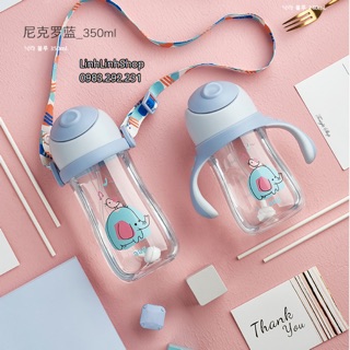 Bình uống nước AAG 350ml kèm dây đeo