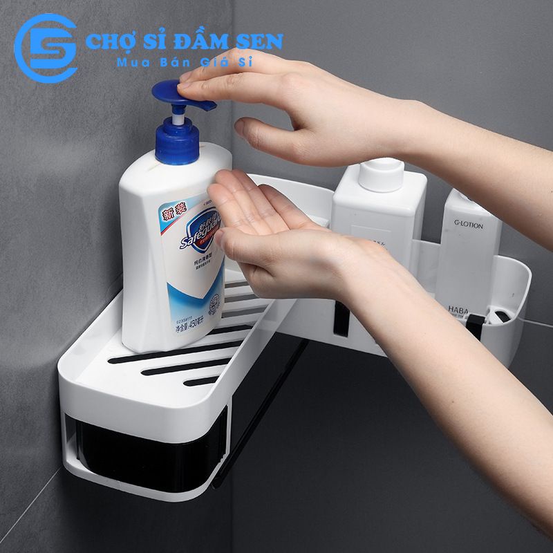 Kệ nhà tắm xoay 2 tầng sang trọng, xoay 180 độ kệ để đồ nhà bếp xoay tiện dụng G164-KNTXoay