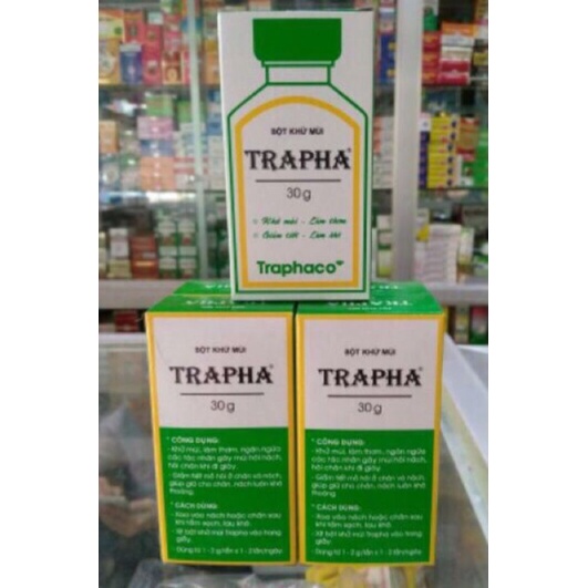 Bột Khử Mùi TRAPHA 30g_Traphaco Khử Mùi, Làm Thơm