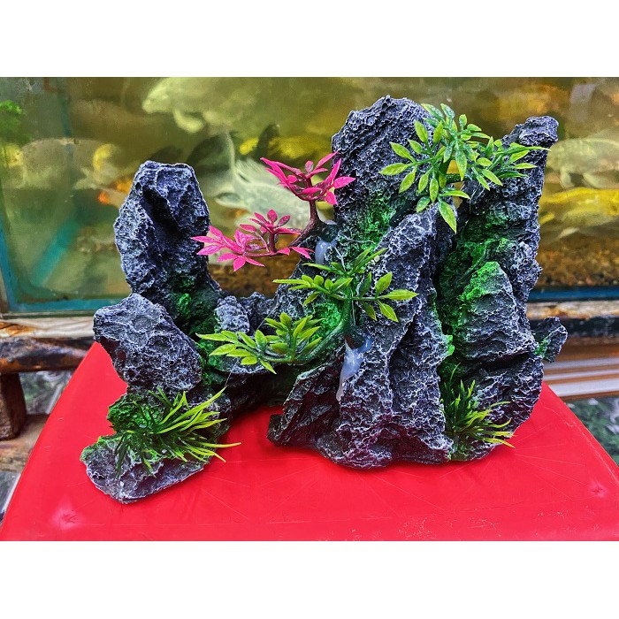 TIỂU CẢNH TRANG TRÍ HỒ CÁ NON BỘ 19X7X14CM