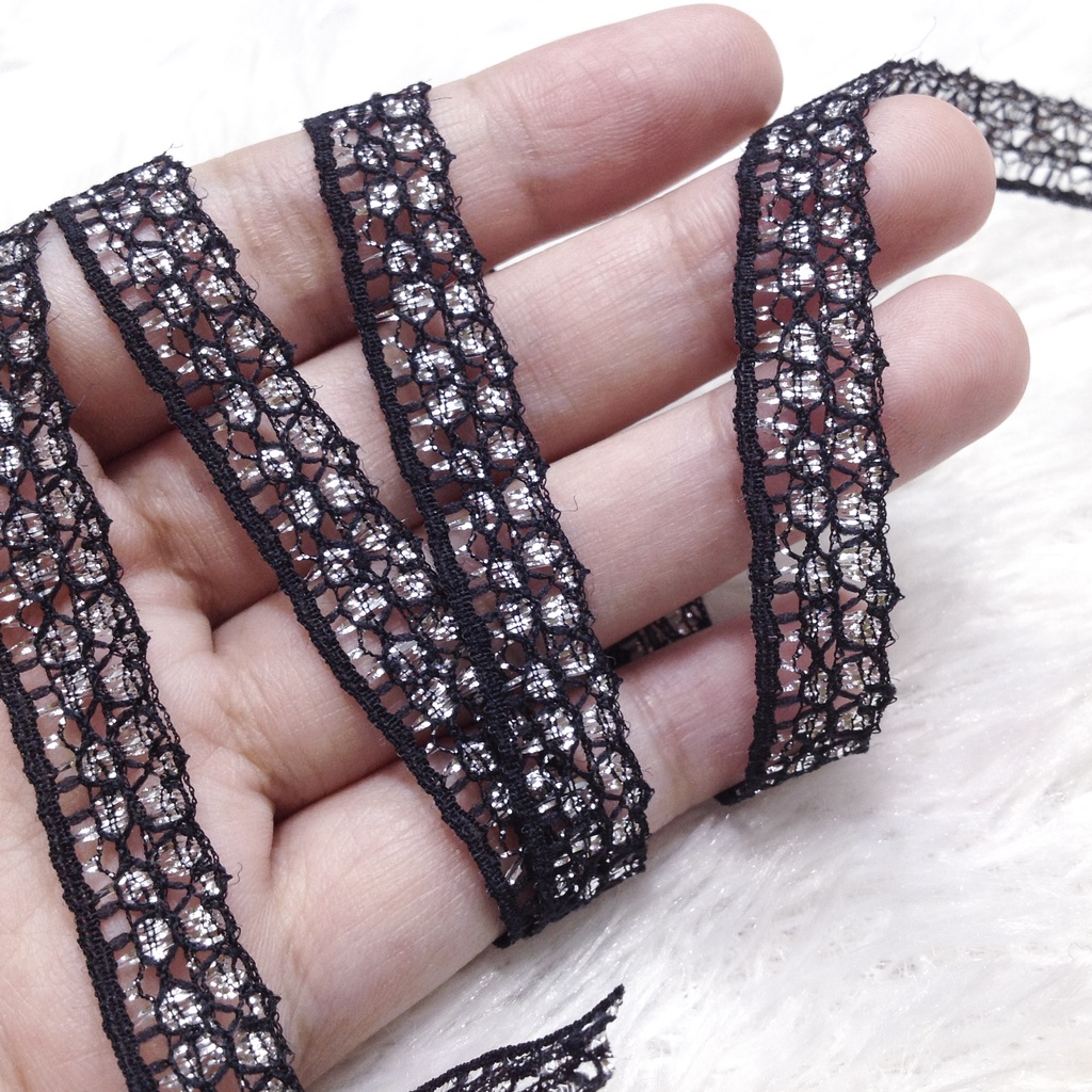 Ren kim tuyến dùng viền áo quần phụ liệu may mặc trang trí váy đầm