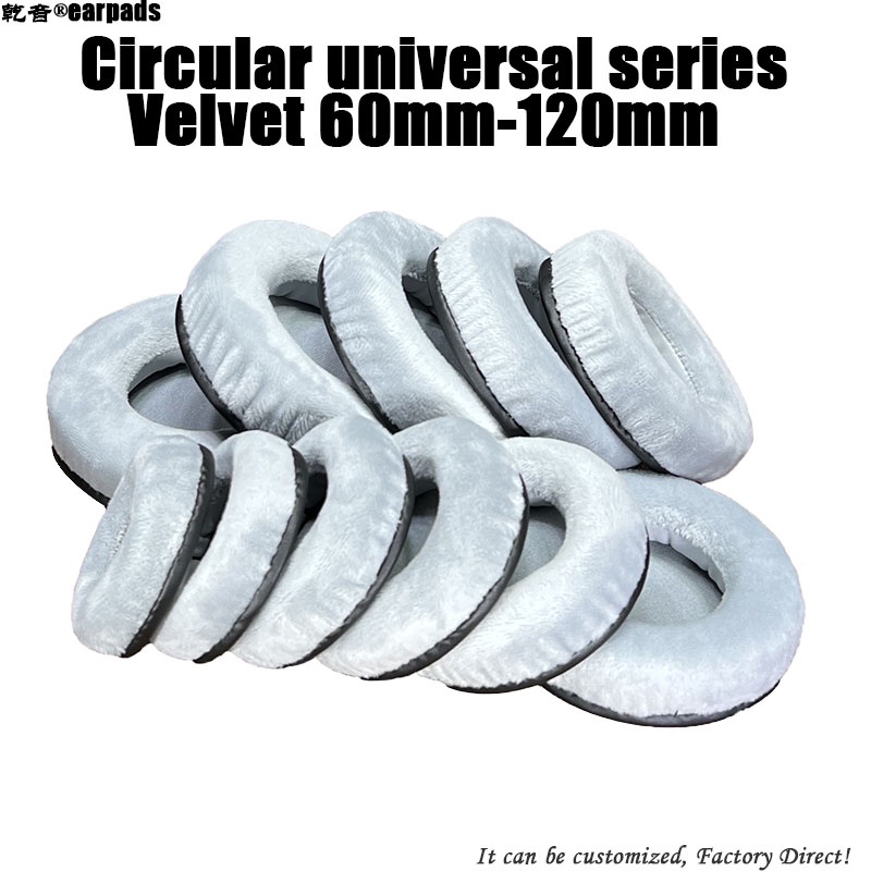 Đệm Bọc Bảo Vệ Tai Nghe Chụp Đầu Bằng Nhung Hình Tròn 60MM 65MM 70MM 75MM 80MM 85MM 90MM 95MM 100MM 105MM 110MM 115MM 120MM