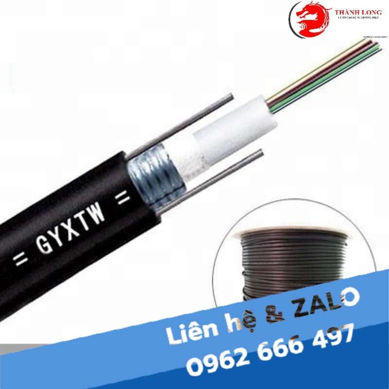 Cáp quang luồn ống đơn mode 8 sợi 8Fo, GYXTW-SM-8B1 (1mét)