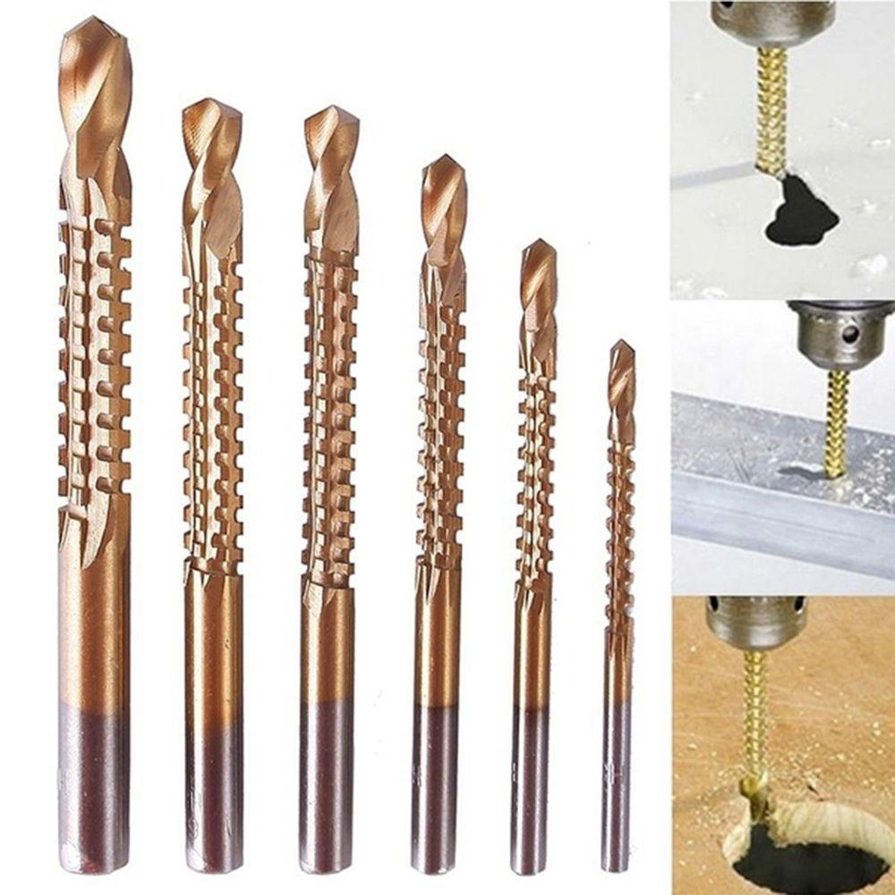 Mũi Khoan HSS Bằng Thép Phủ Titan Kích Thước 3 / 4 / 5 / 6 / 6.5 / 8mm