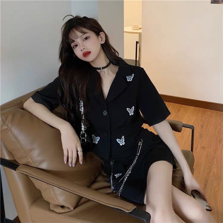 Set đồ nữ cá tính, set vest nữ, váy ngắn đi chơi sang chảnh mùa hè đẹp 8A00135 | BigBuy360 - bigbuy360.vn