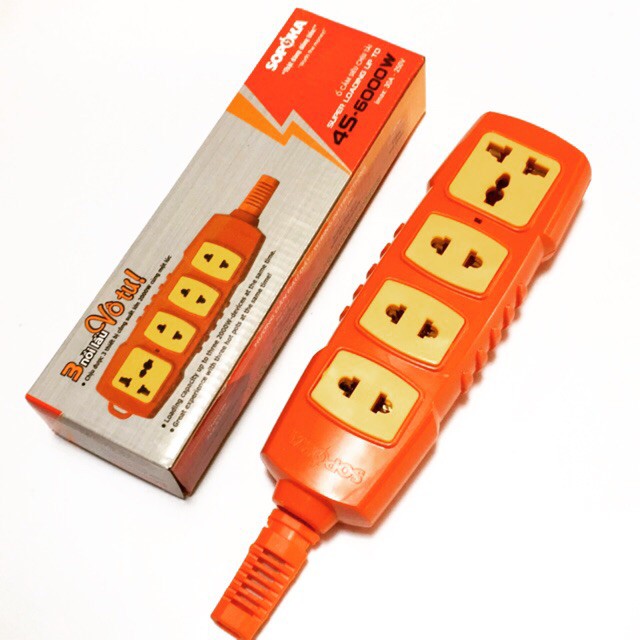 Ổ cắm siêu chịu tải Sopoka lõi sứ chống cháy P6000W, 4S-6000W