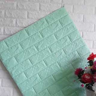 Tấm Xốp Dán Tường 3D Giả Gạch Chống Ẩm Cách Nhiệt KT 70x77cm Dày 3,5MM