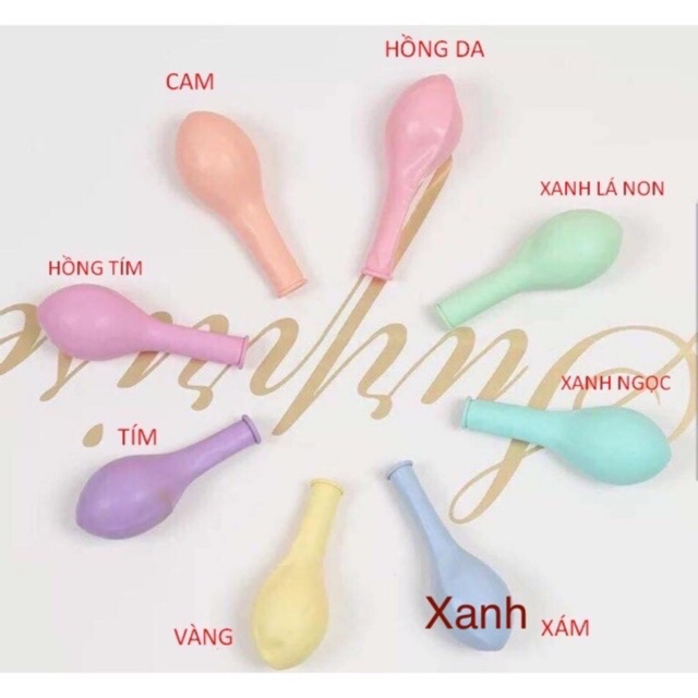 Set 10Bóng Pastel Size 10in(26cm) Trang Trí Sinh Nhật, Sự Kiện, Party