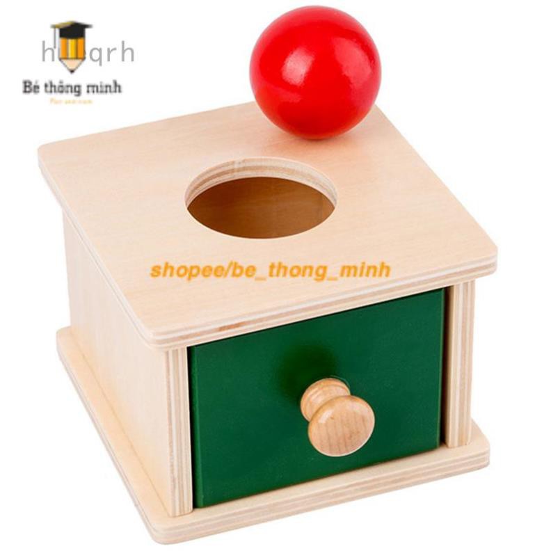 Bộ thả bóng thả đĩa xu - Giáo cụ Montessori 0 - 3 tuổi