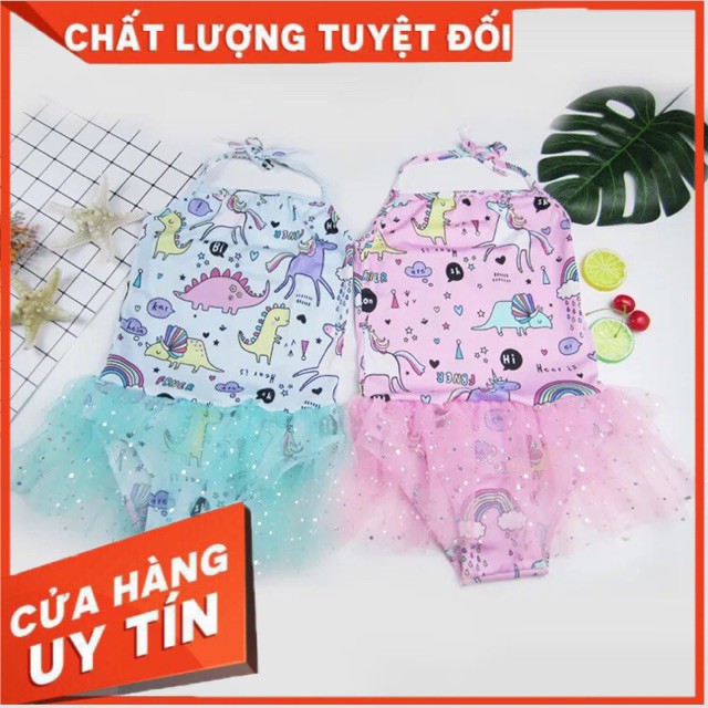 ⚡TOP BÁN CHẠY⚡ Váy Bơi Bé Gái UNICON Kim Tuyến 10-18kg ( Có Hình Thật)