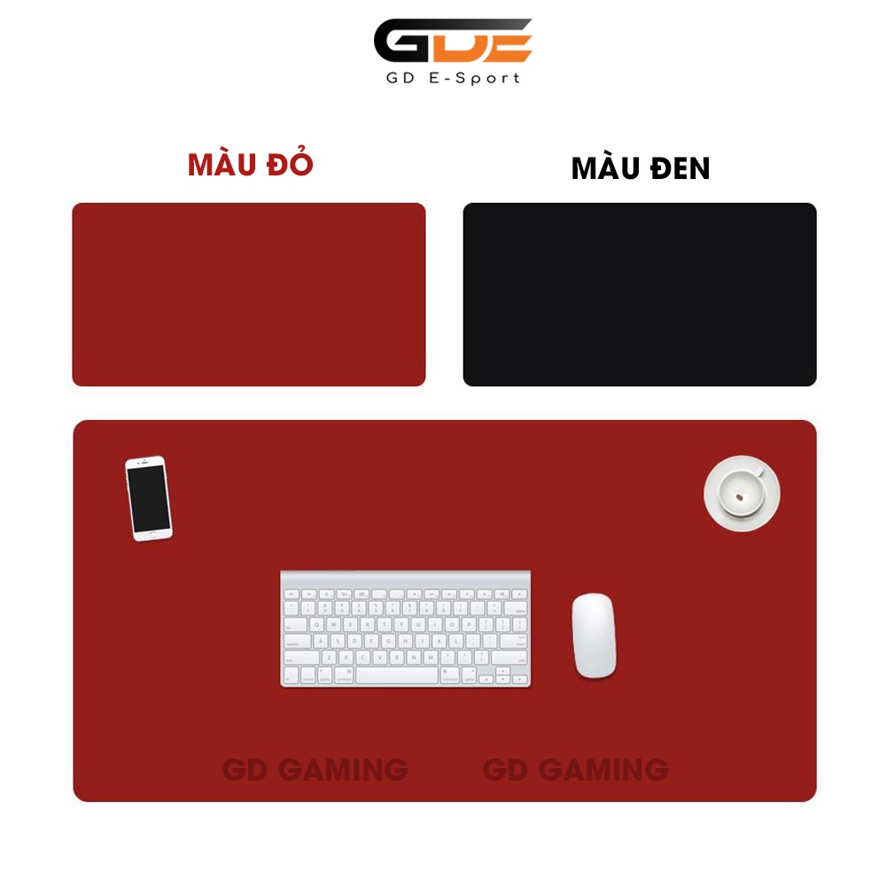 Tấm Lót Chuột , Desk Pad GD Esport  Kích Thước Lớn Chất Liệu Da PU Chống Nước Hai Mặt Khác Màu Thay Đổi Tiện Lợi