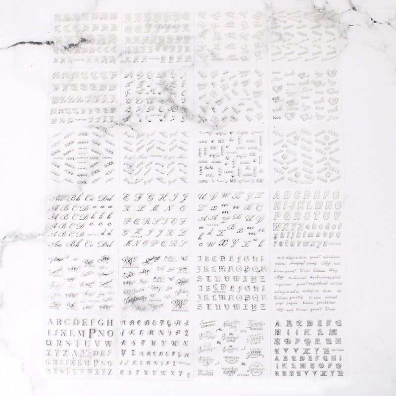 Bộ 24 Chữ Cái Dán Trang Trí