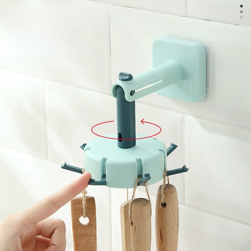 Móc Treo Đồ Dán Tường Xoay 360 Độ Tiện Dụng