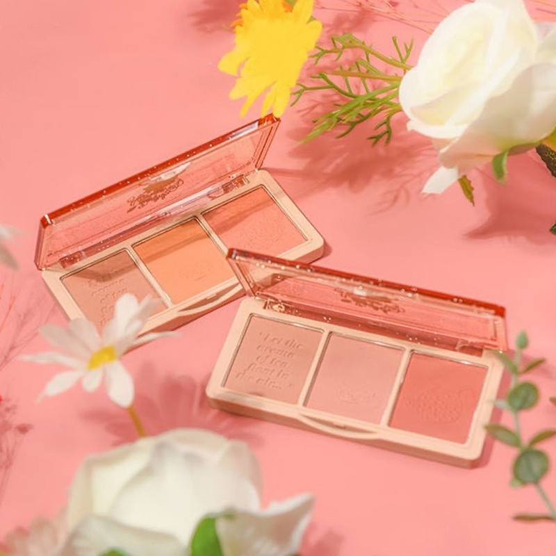 PHẤN MÁ HỒNG 3 Ô HOLD LIVE SECRET GARDEN BLUSH HL461 CHÍNH HÃNG - 8877