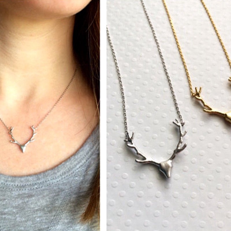 Dây chuyền sừng hươu nhỏ đơn giản thanh lịch
