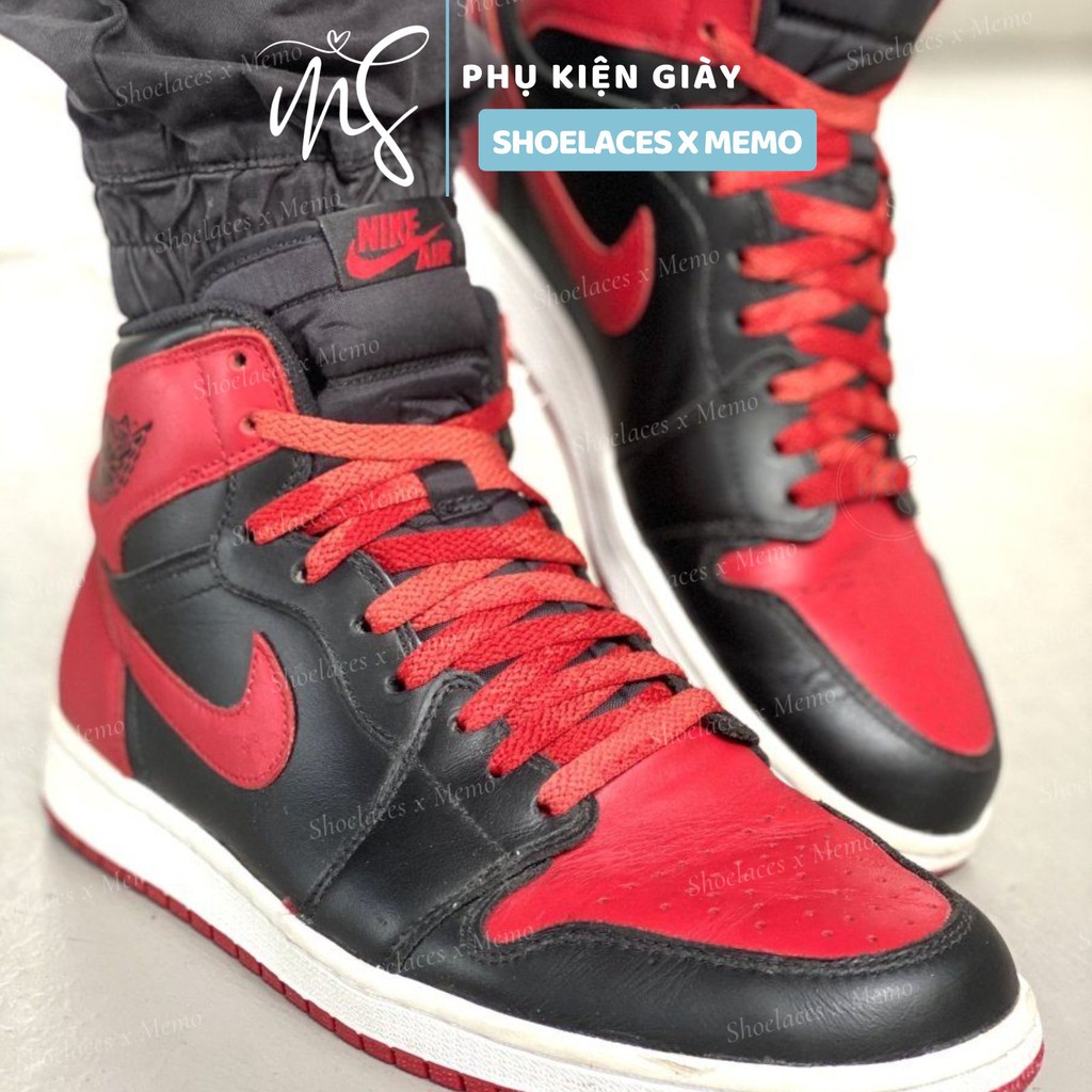 Dây Giày Loang Tie Dye RED- Dây Giày Vintage AJ1 Màu Đỏ