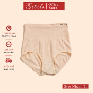 Quần Gen Bụng Selala Viền Ren Cotton Cao Cấp Nâng Mông Thoáng Mát QG02
