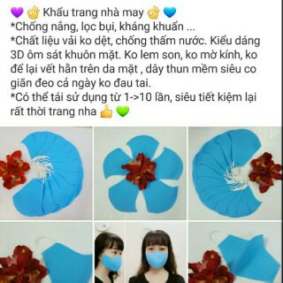 Khẩu trang vải 3D