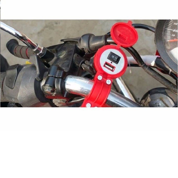 Bộ Sạc gắn Cho Xe Máy Sạc Điện Thoại Khi Đi Xa 5*