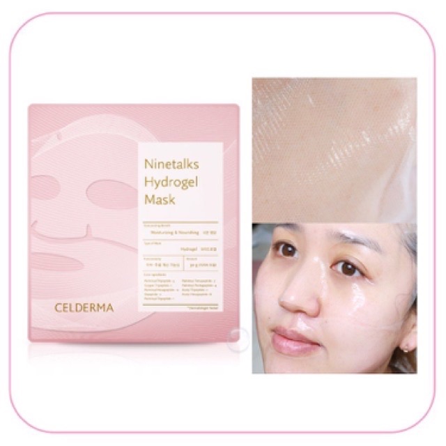 Mặt nạ thạch sinh học Celderma Ninetalks Hydrogel Mask