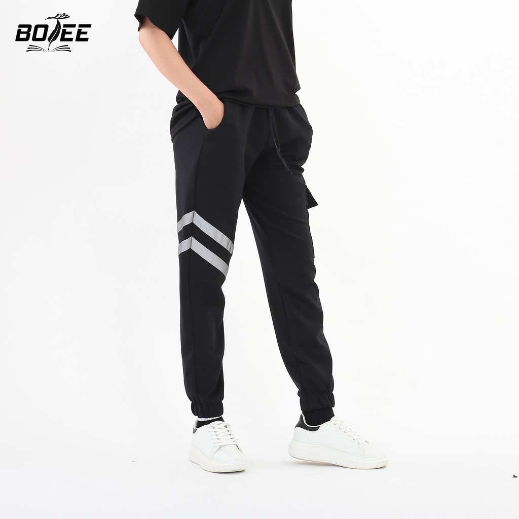 Quần jogger túi hộp Phản Quang BOTEE unisex nam nữ chất poly cao cấp | BigBuy360 - bigbuy360.vn