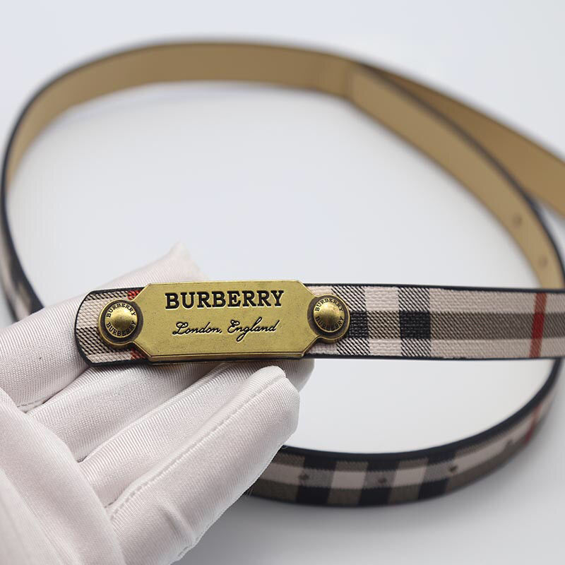 Hàng Có Sẵn! Thắt Lưng Da Bò Thật Burberry Thời Trang