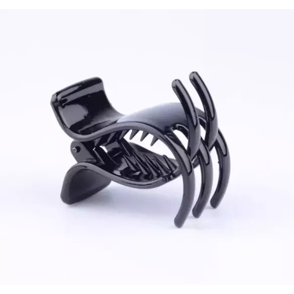 Set 2 Kẹp tóc càng cua 5 răng 3 răng đen nhám đen bóng cho nữ KT003