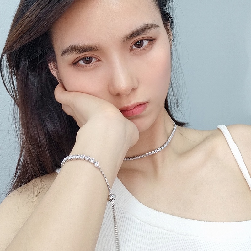 Vòng Đeo Tay Đính Đá Toàn Diện Thời Trang Cá Tính Dành Cho Nữ