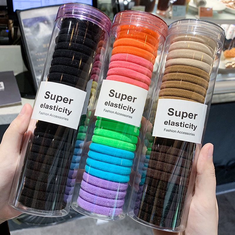 Dây thun buộc tóc AY nhiều màu sắc phong cách Hàn Quốc cho nữ