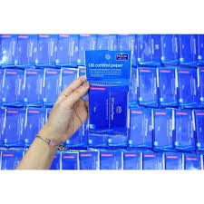 Giấy Thấm Dầu Oil Control Paper 100pcs màu xanh