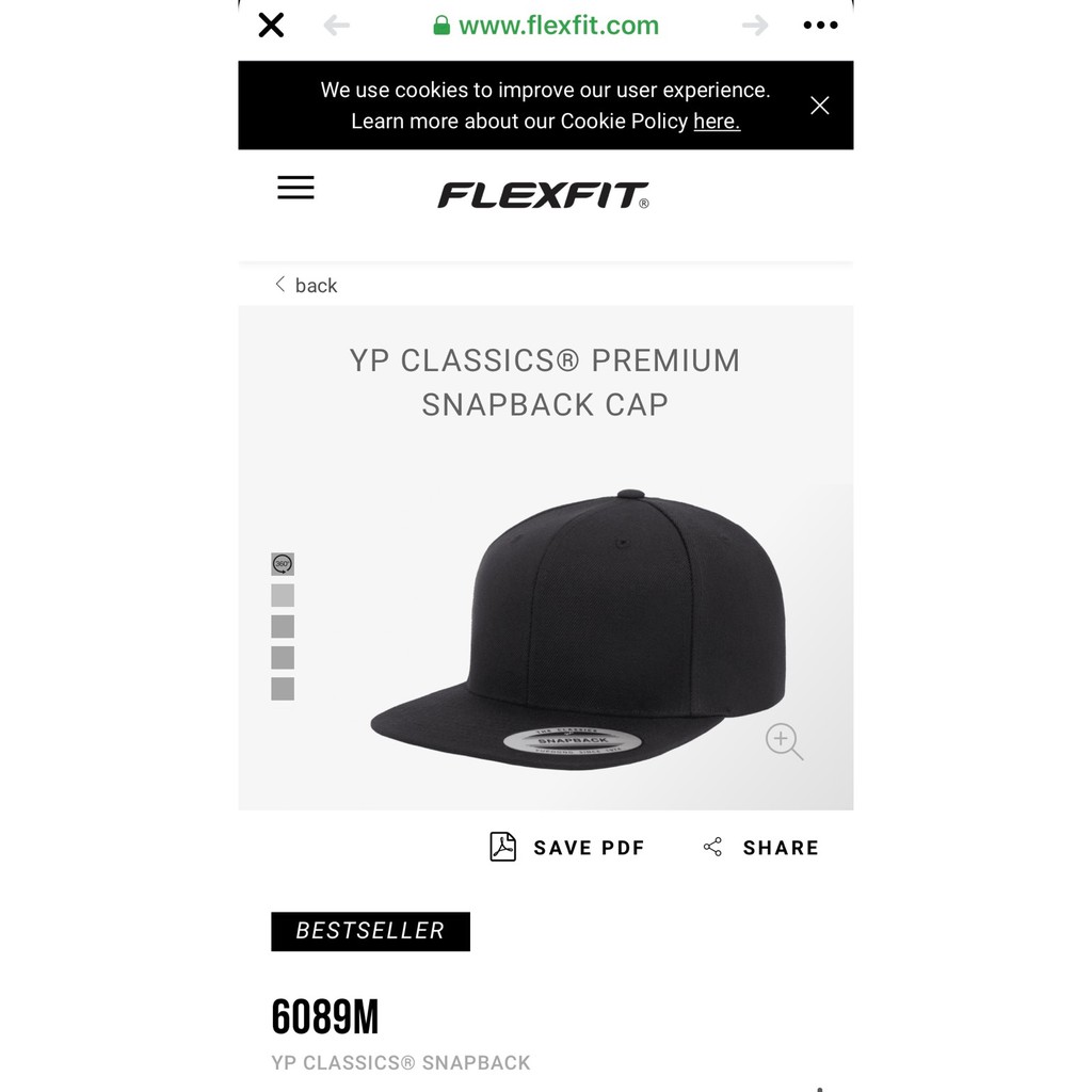 Nón snapback đen chính hãng,mũ snapback trơn The Classic Yupoong Premium Snapback Black (Hình thật)