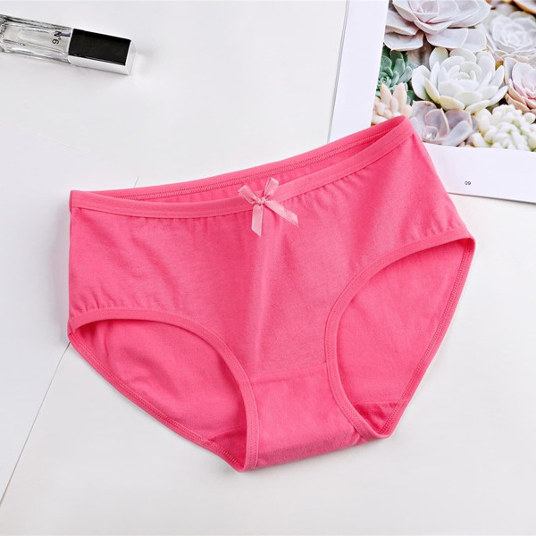 [ Free Ship - Được Chọn Màu ] Quần Lót Cotton Đính Nơ Nhiều Màu Đẹp