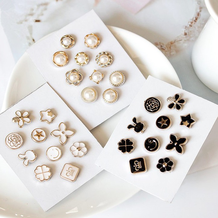 Trâm Cài Áo 10 Cái Thiết Kế Sáng Tạo Phong Cách Hàn Quốc B847