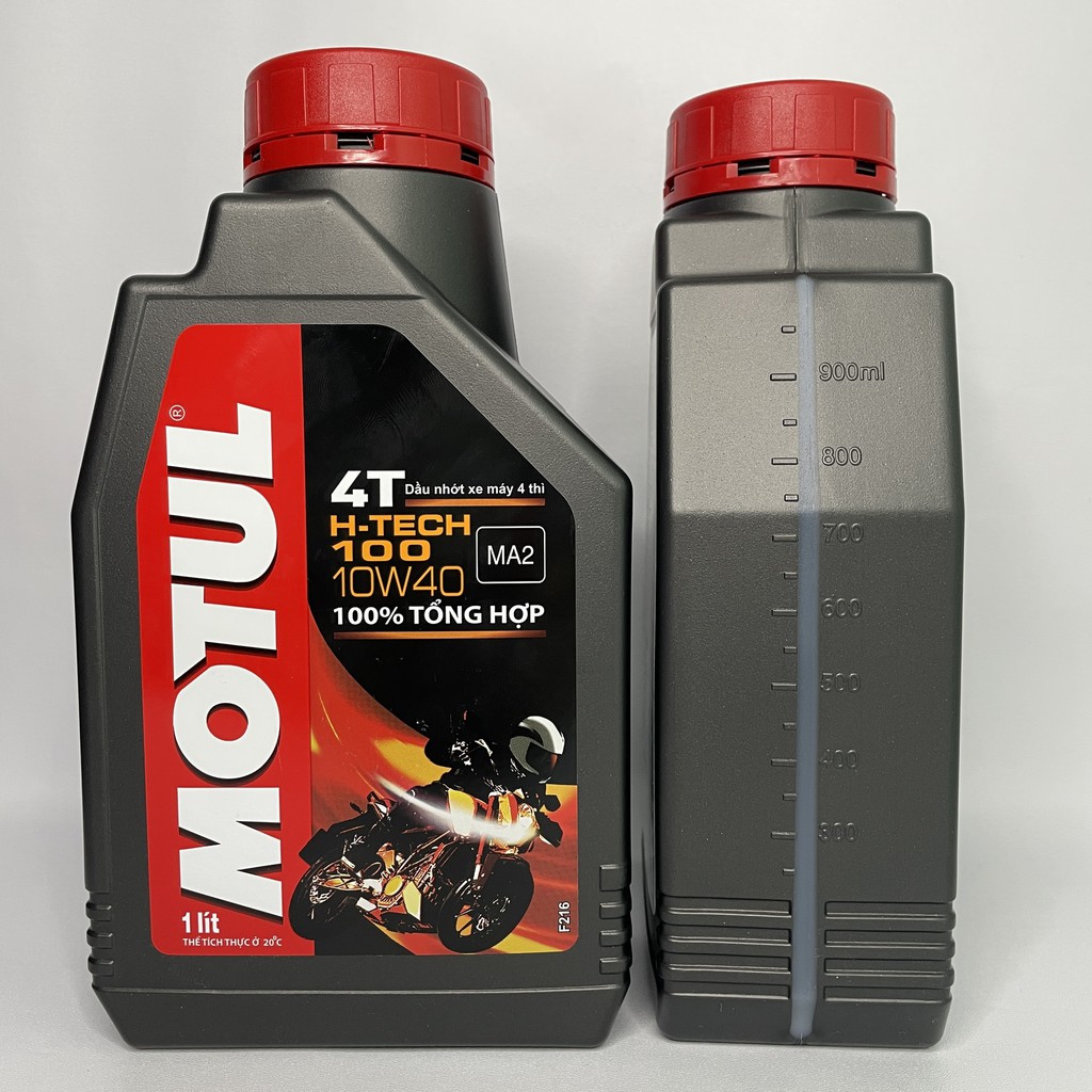 Nhớt Motul H-TECH 10w40 1 lít  ( Nhớt xe số,tay côn, tổng hợp hoàn toàn, MA2, SN)