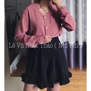 Áo cổ v neck bèo .