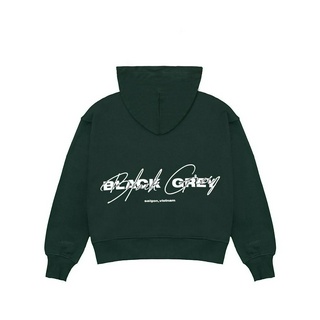 Áo Hoodie Black Grey x Four Basic logo Black Grey - Green